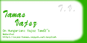 tamas vajsz business card